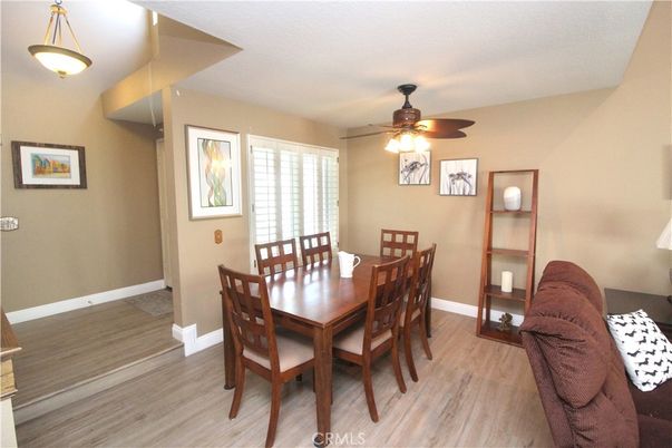 Dining room, Interior, Wood Texture Flooring