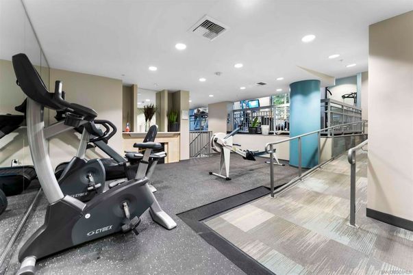Fitness Equipment, Interior, Recessed Lighting