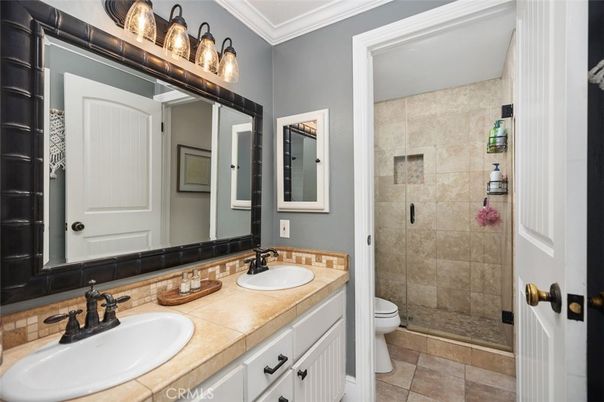 Bathroom, Dual Sink Vanities, Interior, Tile Countertops