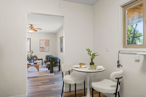 Dining room, Interior, Wood Texture Flooring