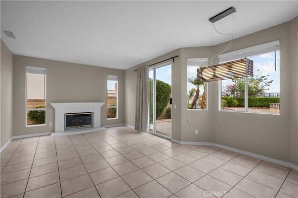 Empty room, Fireplace, Interior, Pendant Lights