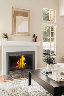 Fireplace, Interior, Wood Texture Flooring