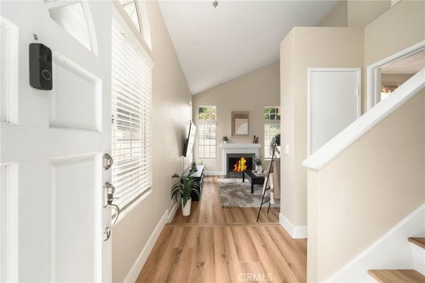 Fireplace, Interior, Wood Texture Flooring
