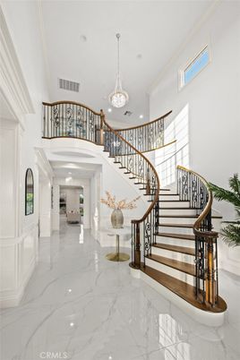 Chandelier, Interior, Marble, Recessed Lighting