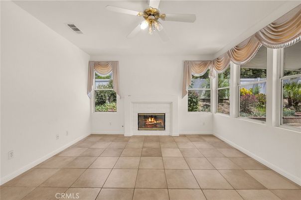Empty room, Fireplace, Interior