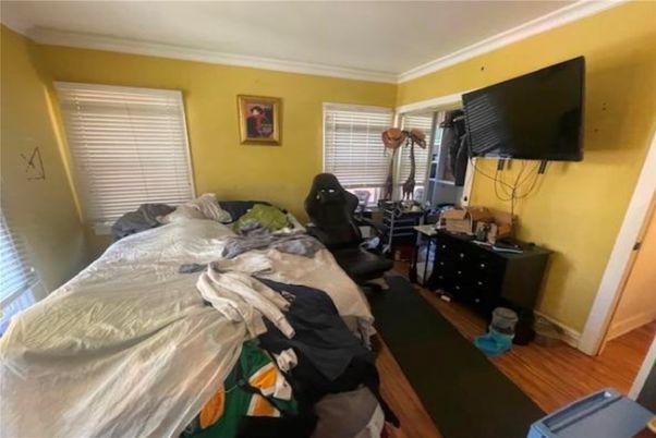 Bedroom, Interior, Wood Texture Flooring