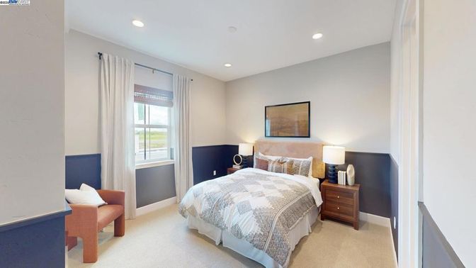 Bedroom, Interior, Recessed Lighting