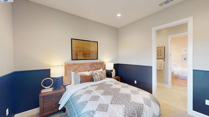 Bedroom, Interior, Recessed Lighting