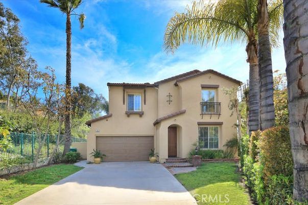 Attached, Backyard, Exterior, Facade, Mediterranean