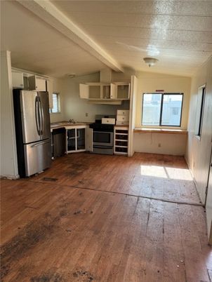 Interior, Kitchen, Wood Texture Flooring