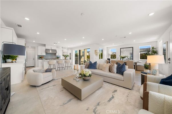 Dining room, Interior, Kitchen, Living room, Recessed Lighting, Stainless Steel Appliances
