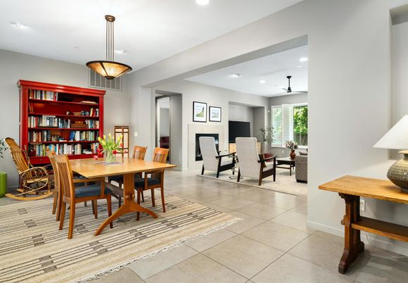 Dining room, Interior, Living room, Pendant Lights, Recessed Lighting