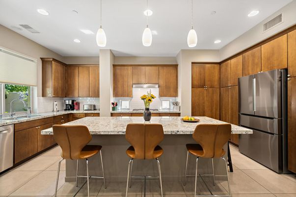 Interior, Kitchen, Pendant Lights, Recessed Lighting, Stainless Steel Appliances