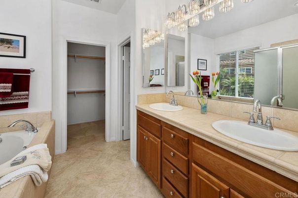 Bathroom, Dual Sink Vanities, Interior, Tile Countertops