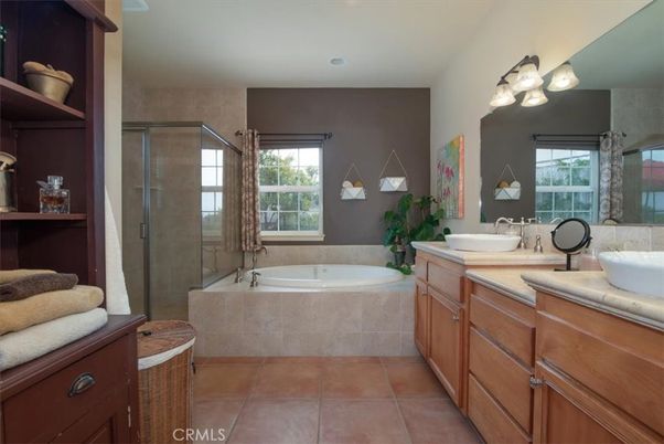 Bathroom, Dual Sink Vanities, Glass Shower, Interior