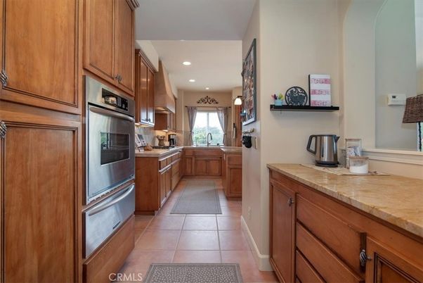Interior, Kitchen, Recessed Lighting, Stainless Steel Appliances, Tile Countertops