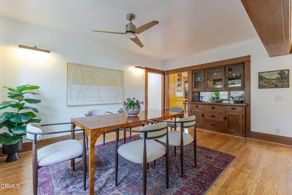 Dining room, Interior, Wood Texture Flooring