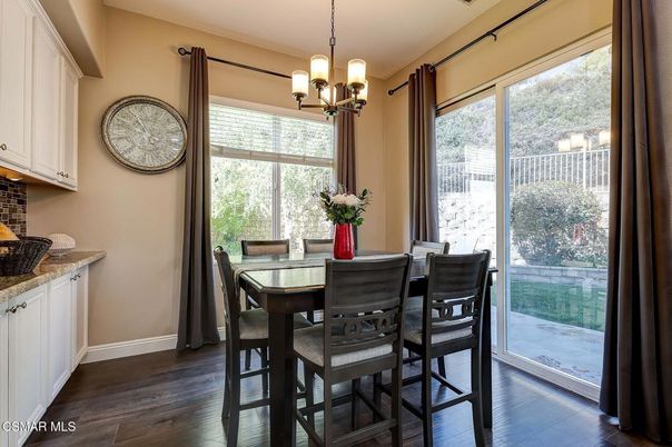 Chandelier, Dining room, Interior, Pendant Lights, Wood Texture Flooring