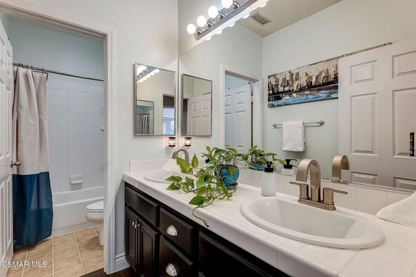 Bathroom, Dual Sink Vanities, Interior, Tile Countertops