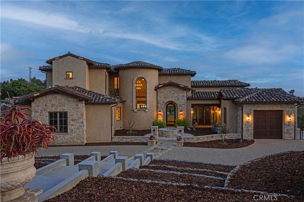 Attached, Backyard, Exterior, Facade, Mediterranean