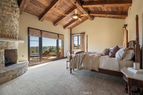 Bedroom, Fireplace, Interior, Wooden Beams, Wooden Ceilings