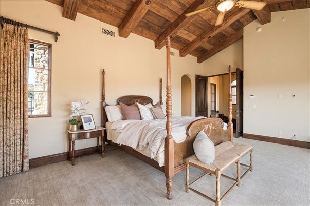 Bedroom, Interior, Wooden Beams, Wooden Ceilings