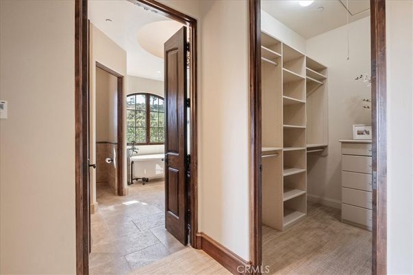Bathroom, Free Standing Baths, Interior, Recessed Lighting, Walk-in Closets