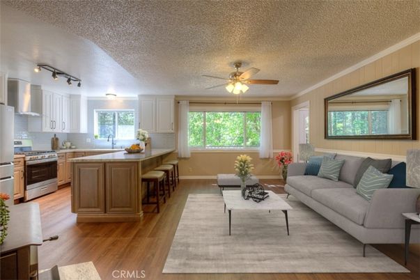 Interior, Kitchen, Living room, Wood Texture Flooring