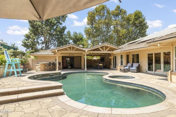 Exterior, Pool, Solar Panels