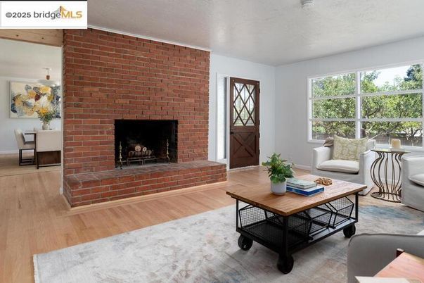 Fireplace, Interior, Living room, Stone Walls, Wood Texture Flooring