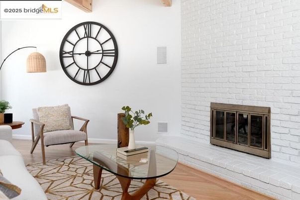 Fireplace, Interior, Stone Walls, Wood Texture Flooring