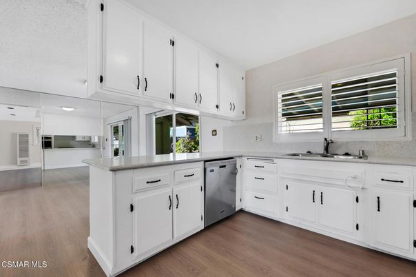 Interior, Kitchen, Wood Texture Flooring