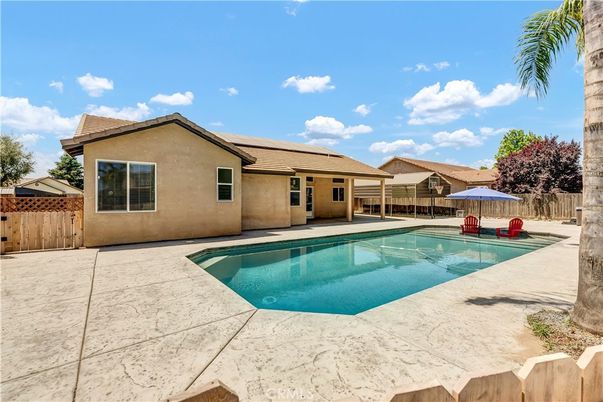 Exterior, Pool, Solar Panels