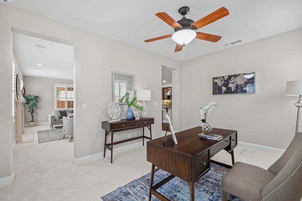 Home Office, Interior, Recessed Lighting