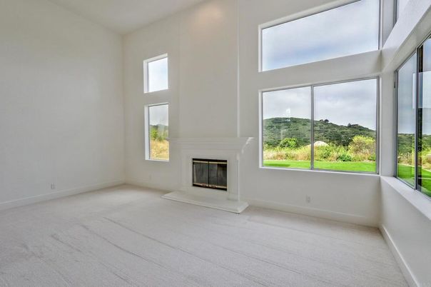 Empty room, Fireplace, Interior