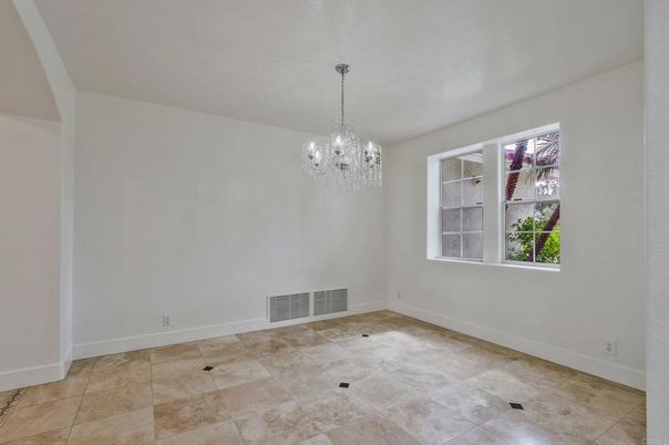 Chandelier, Empty room, Interior