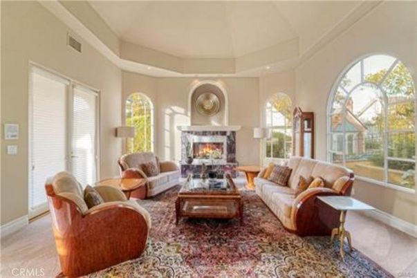 Fireplace, Interior, Living room, Recessed Lighting