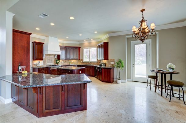 Chandelier, Interior, Kitchen, Recessed Lighting