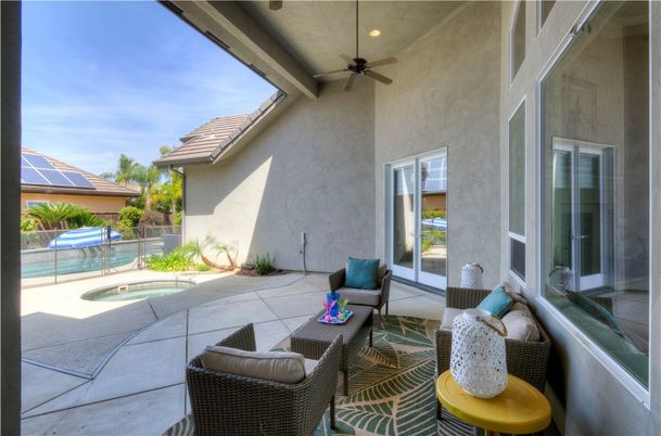 Exterior, Pool, Solar Panels