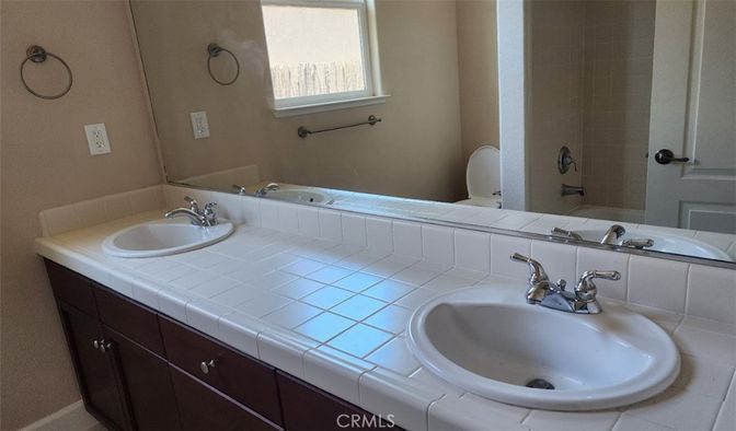 Bathroom, Dual Sink Vanities, Interior, Tile Countertops