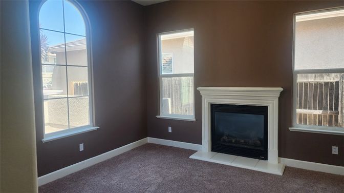 Empty room, Fireplace, Interior