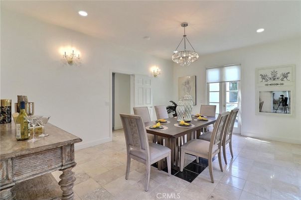 Chandelier, Dining room, Interior, Recessed Lighting