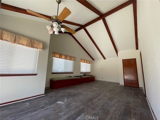 Empty room, Interior, Wooden Beams, Wood Texture Flooring