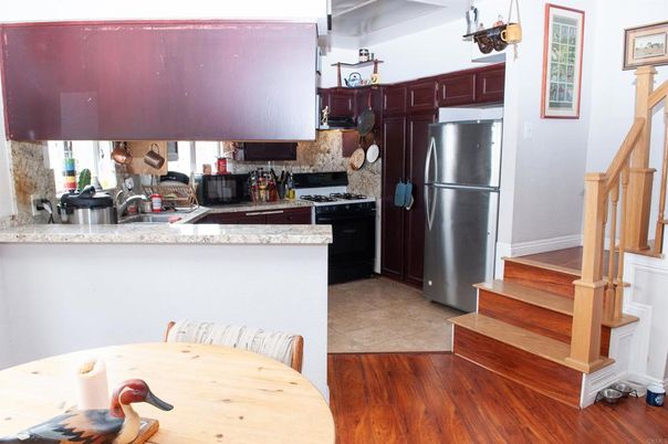 Interior, Kitchen, Wood Texture Flooring