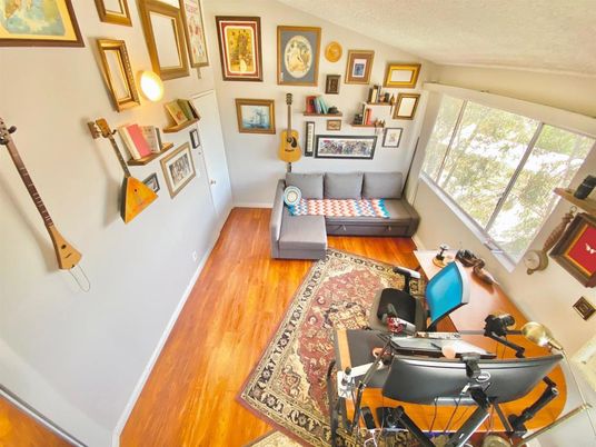 Home Office, Interior, Wood Texture Flooring