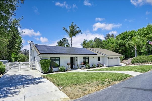 Attached, Exterior, Facade, Solar Panels, Ranch
