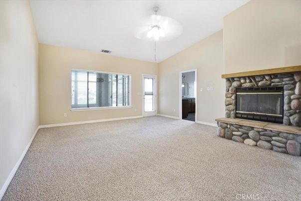 Empty room, Fireplace, Interior