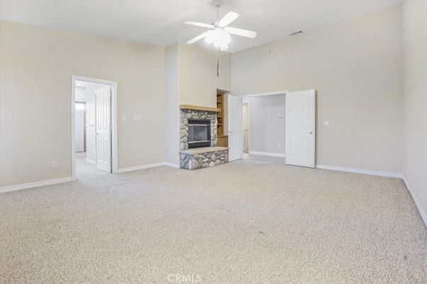 Empty room, Fireplace, Interior