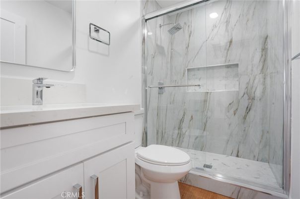 Bathroom, Glass Shower, Interior, Marble Walls