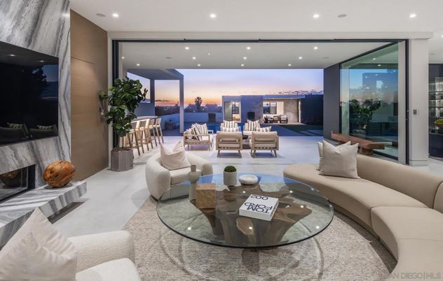 Interior, Living room, Recessed Lighting